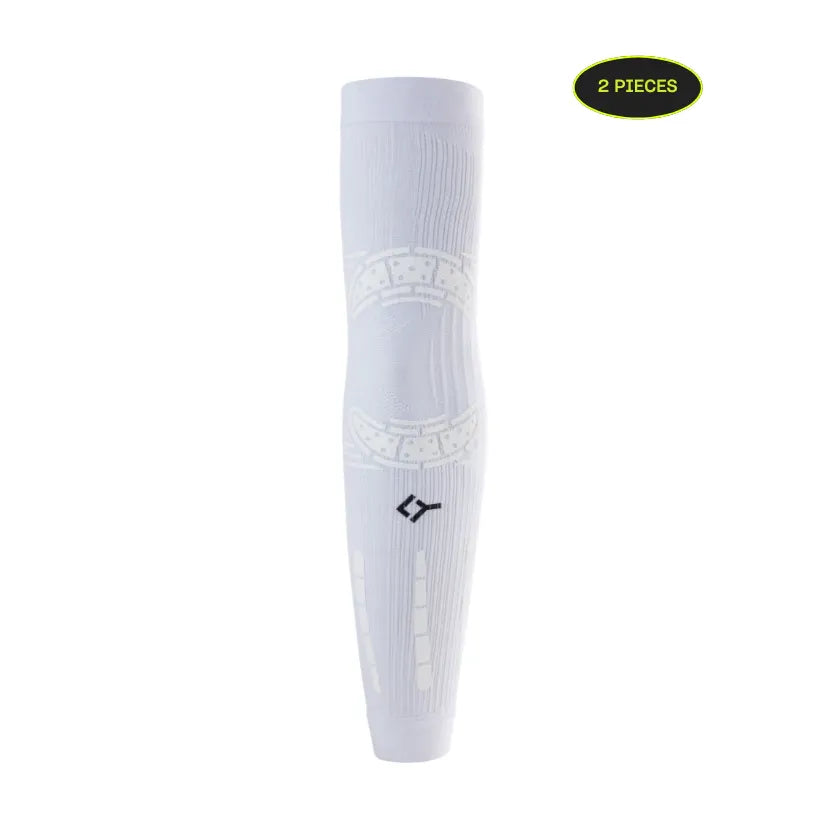 FLOKY NO STRAIN Arm Sleeve White