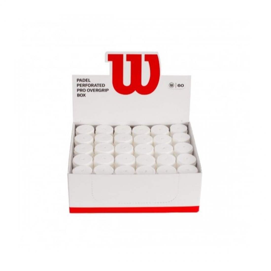 Wilson Padel Pro Perforated White Box 60 Overgrips