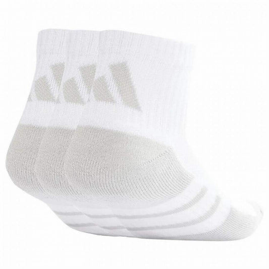 Adidas Essentials Cushioned Quarter Socks White 3 Pairs