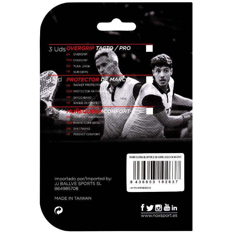 Nox Pro Series Wristbands White Red