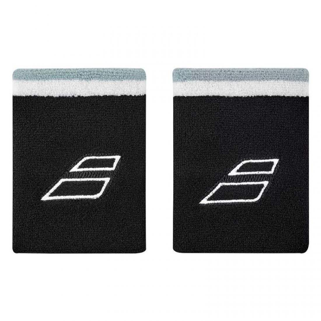 Babolat Jumbo Black and White Wristbands