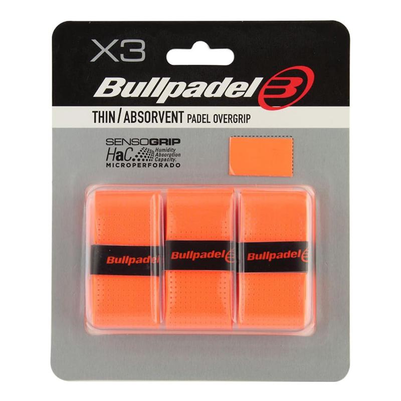 Bullpadel Senso Perforated Orange Fluor Overgrips