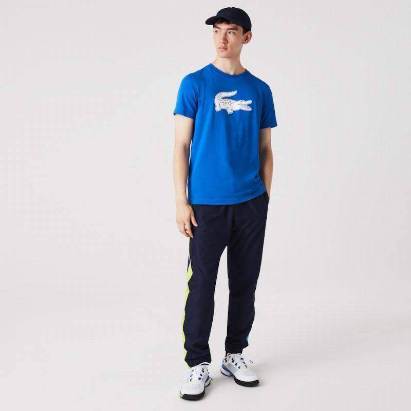 Lacoste Sport Breathable Blue White T-Shirt