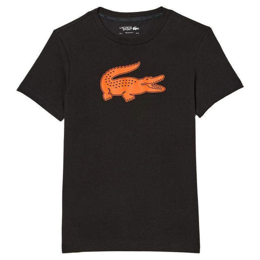 Lacoste Sport Breathable Black Orange T-Shirt