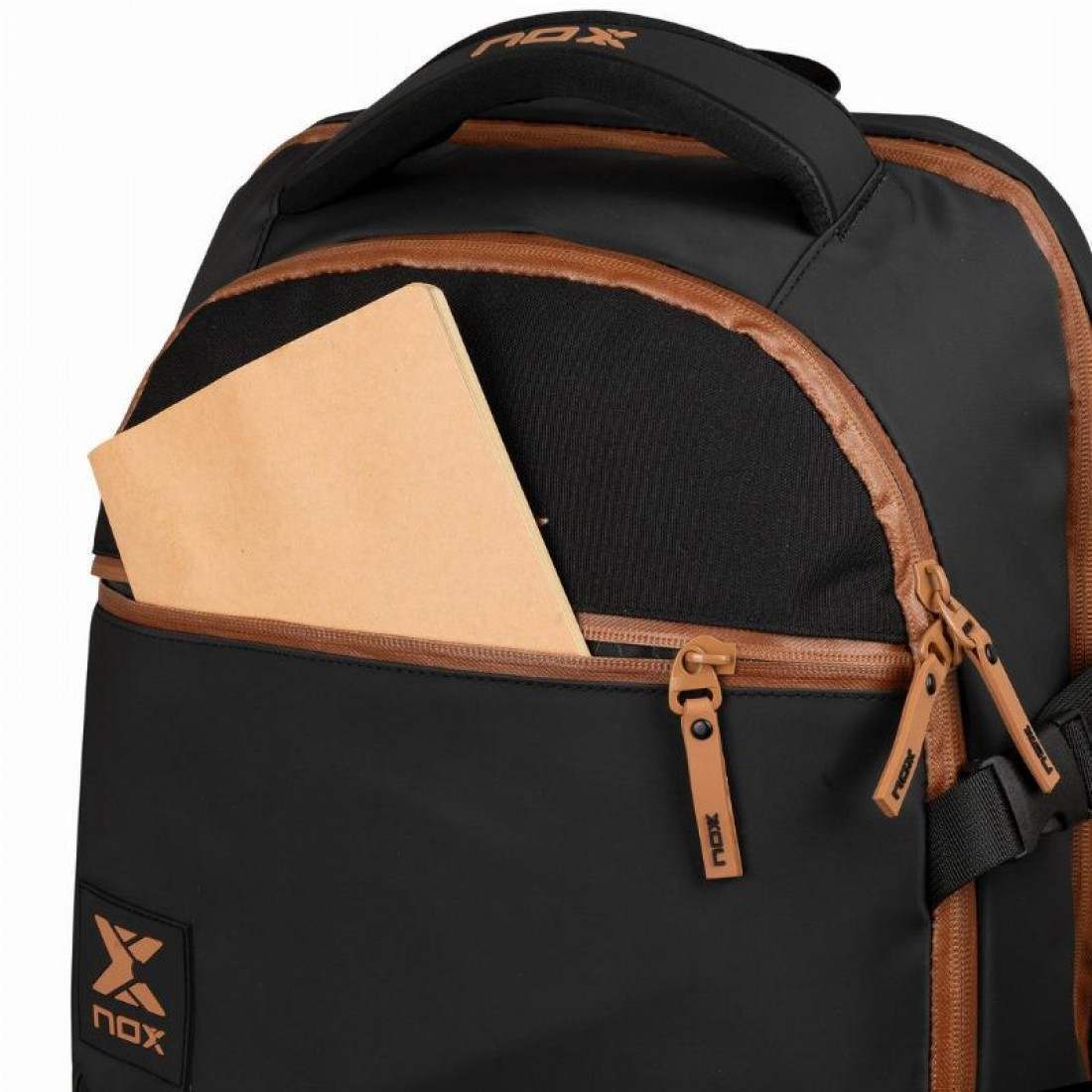 Nox AT10 Luxury Open Series Black Brown Backpack