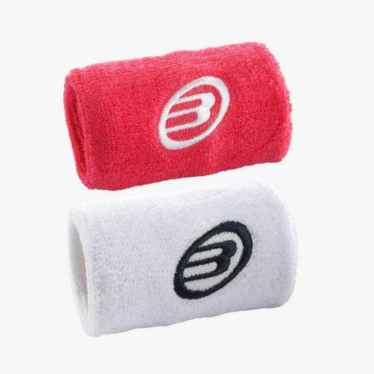 Bullpadel Raspberry White Wristbands