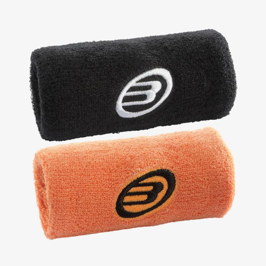 Bullpadel Black Orange Wristbands