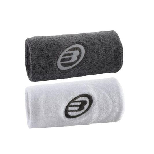 Bullpadel White Black Wristbands