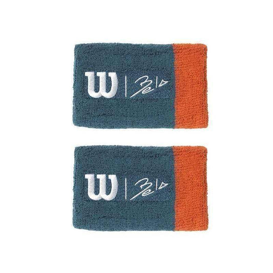 Wilson Bela II Coral Blue Wristbands