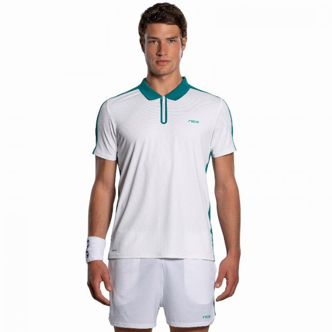 Nox Polo Pro White Green Ivy