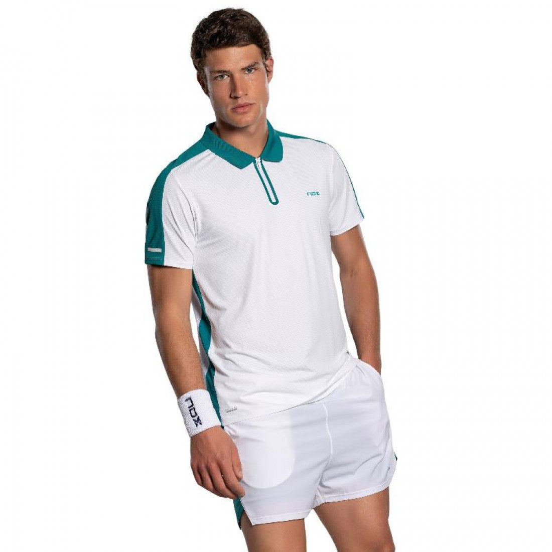 Nox Polo Pro White Green Ivy