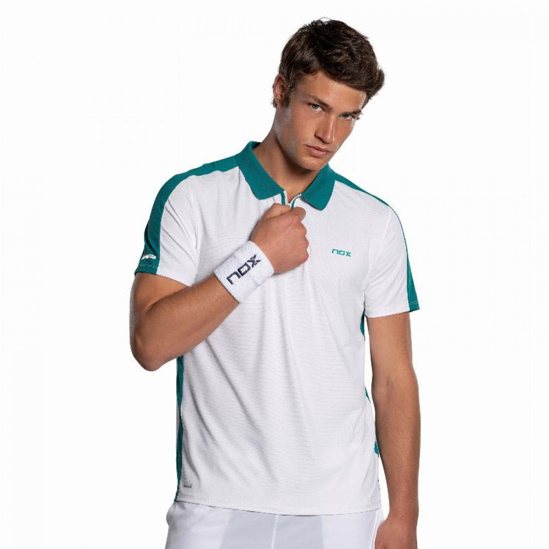 Nox Polo Pro White Green Ivy