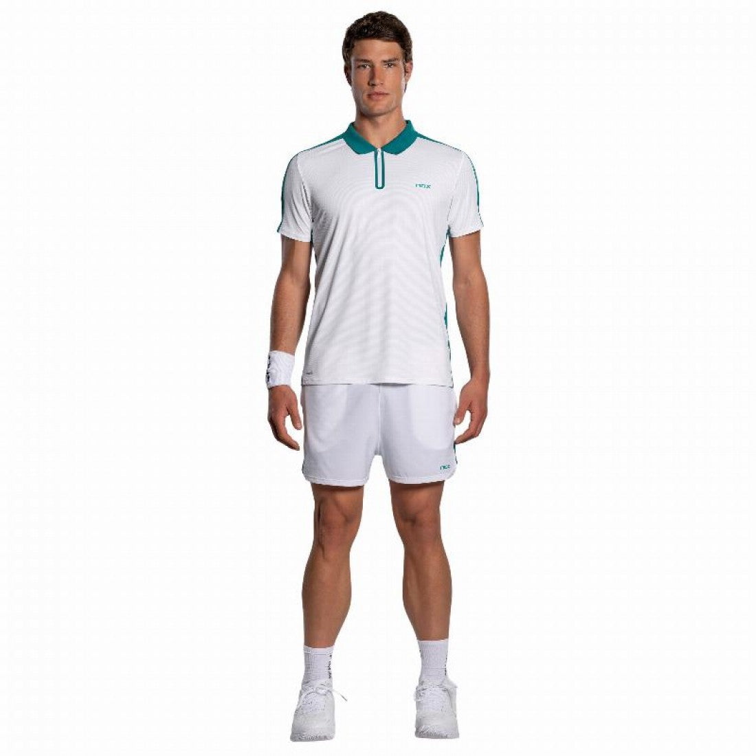 Nox Polo Pro White Green Ivy
