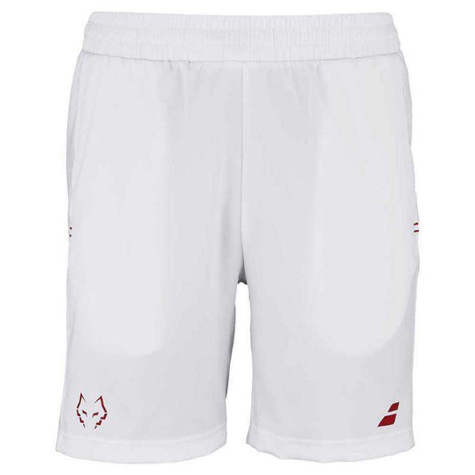 Babolat Juan Lebron White Red Shorts