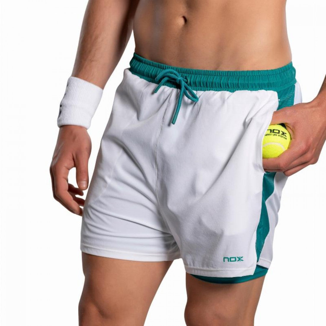 Nox Pro White Green Ivy short