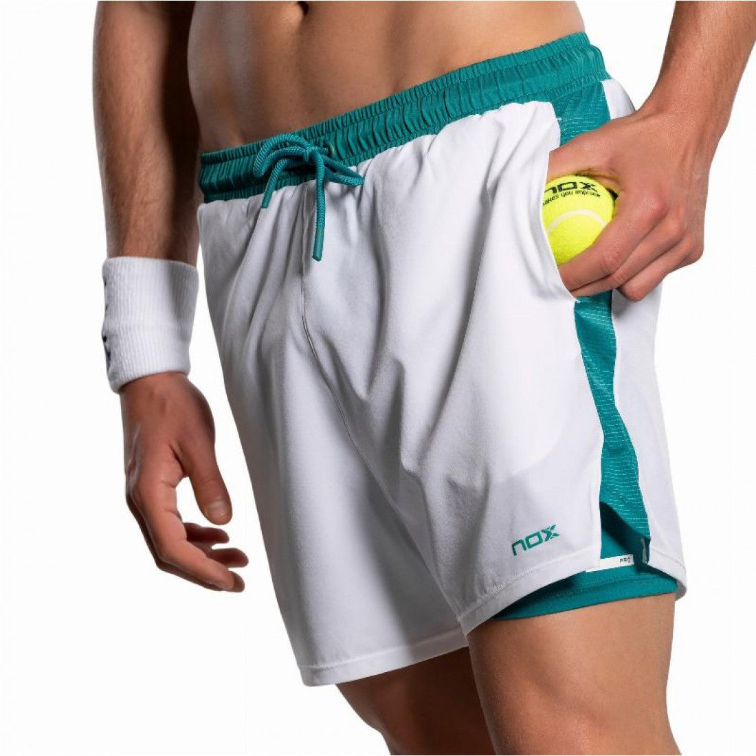 Nox Pro White Green Ivy short