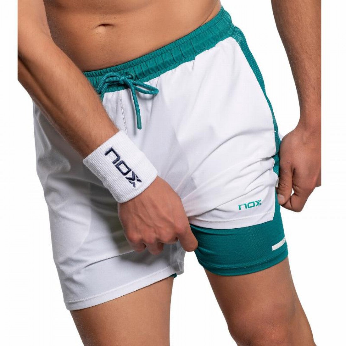 Nox Pro White Green Ivy short