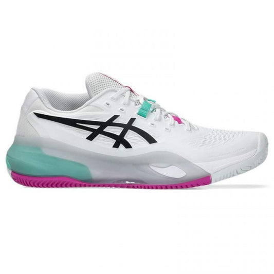 Asics Gel Resolution X Clay White Aurora Green Shoes