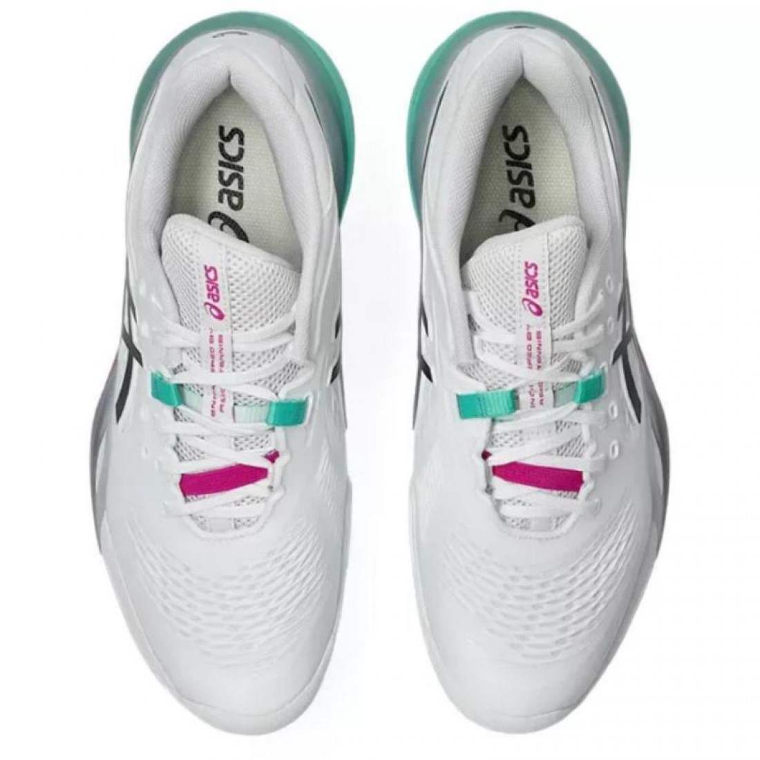 Asics Gel Resolution X Clay White Aurora Green Shoes