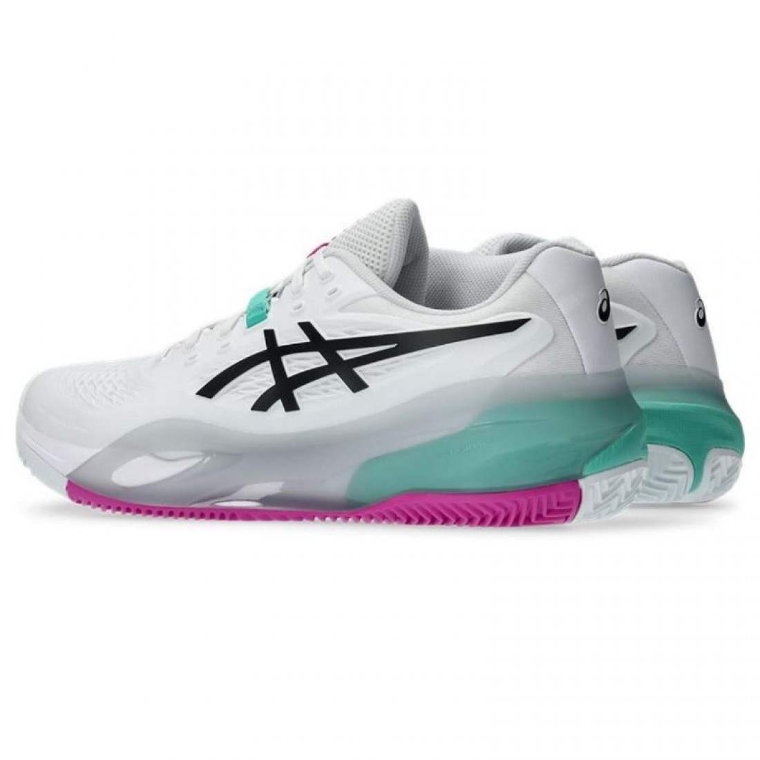 Asics Gel Resolution X Clay White Aurora Green Shoes
